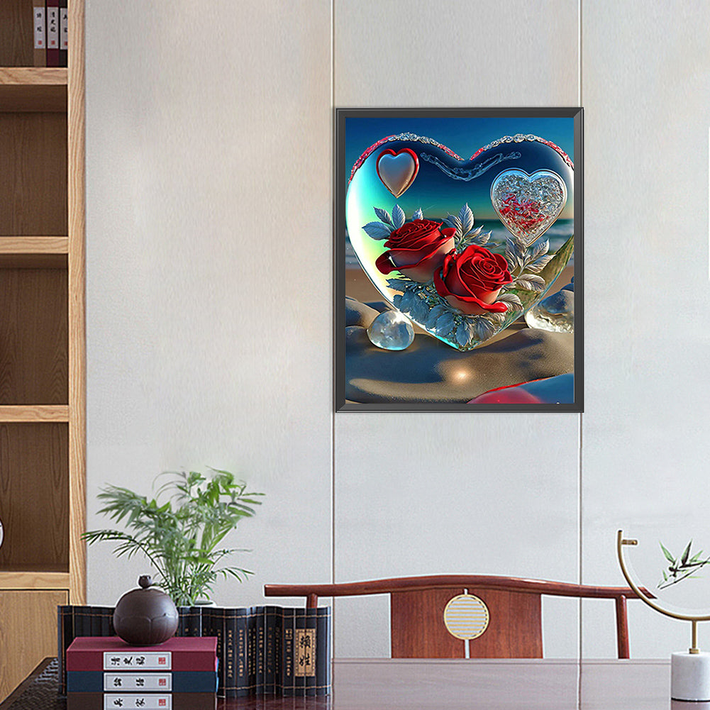 Love Rose - Full Square Drill Diamond Painting 40*50CM
