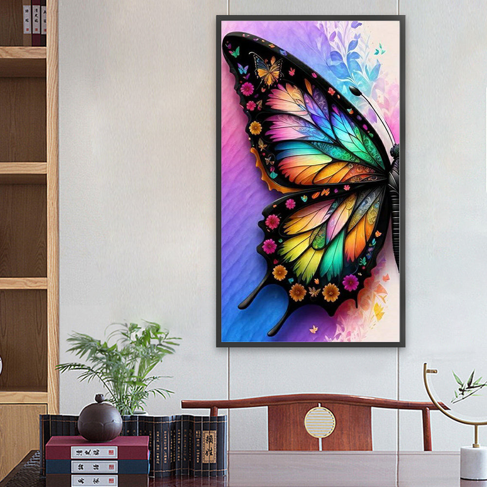 Butterfly - Full Round Drill Diamond Painting 40*70CM