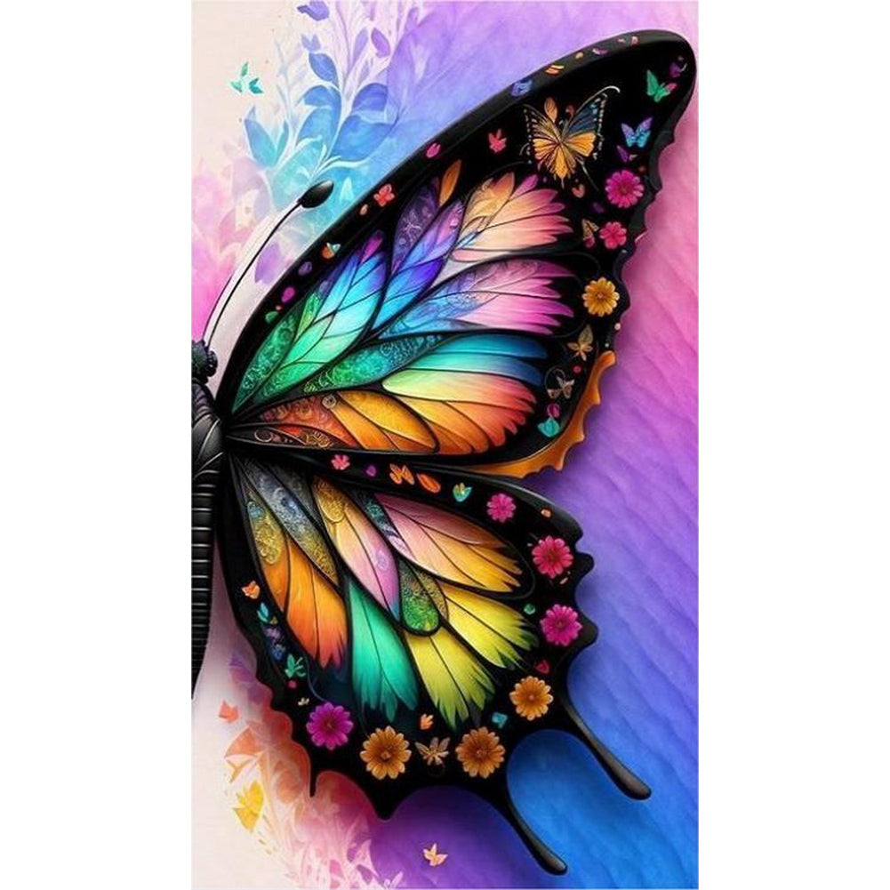 Butterfly - Full Round Drill Diamond Painting 40*70CM