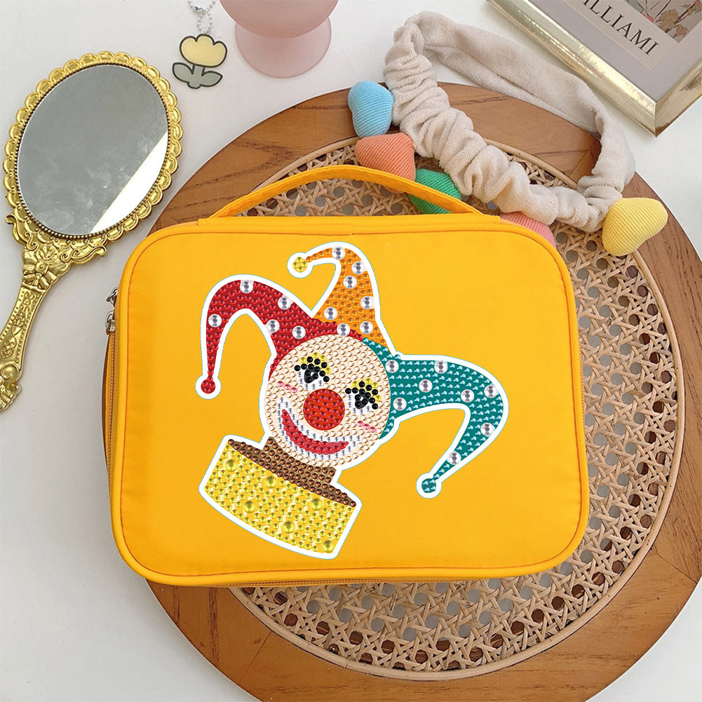 4pcs Diamond Mosaic Sticker Art Crafts Clown DIY for Kids Beginner Children Gift