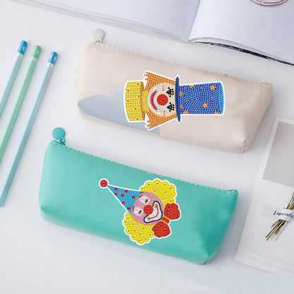 4pcs Diamond Mosaic Sticker Art Crafts Clown DIY for Kids Beginner Children Gift