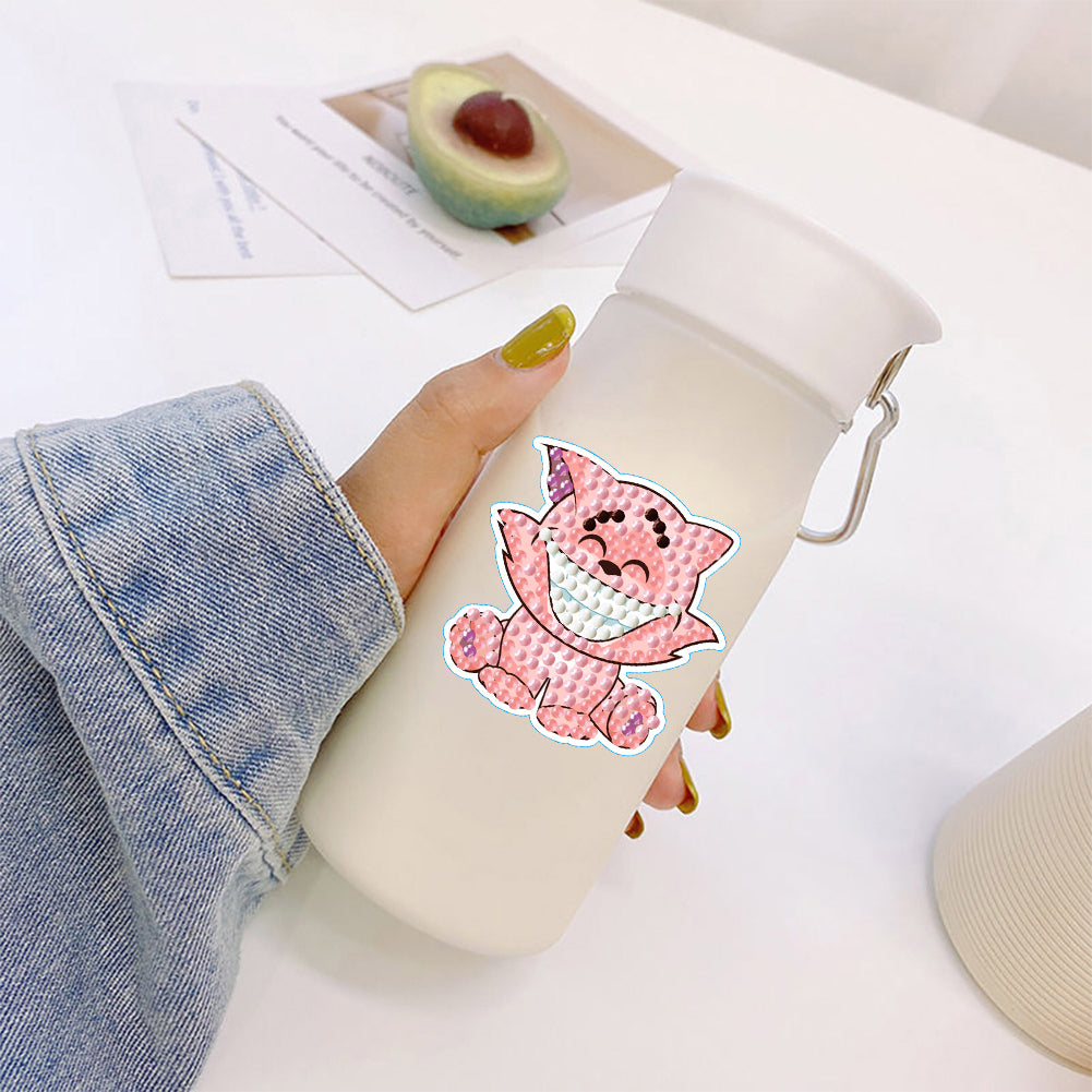 2pcs Diamond Mosaic Sticker Art Crafts Animal DIY Cartoon Stickers Children Gift