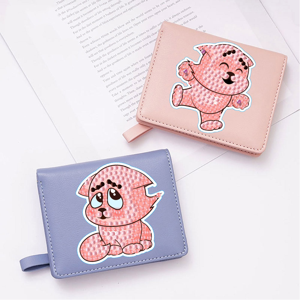 2pcs Diamond Mosaic Sticker Art Crafts Animal DIY Cartoon Stickers Children Gift