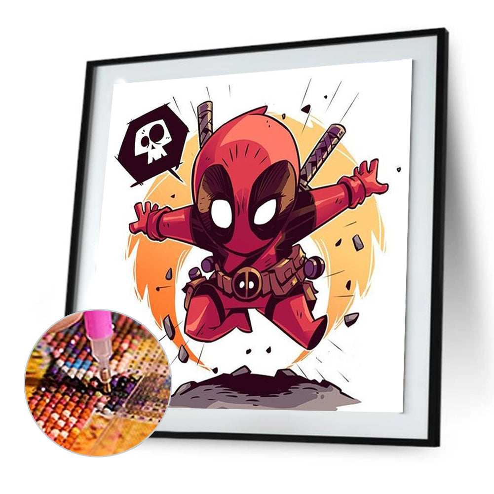 Deadpool - Full Round Drill Diamond Painting 30*30CM