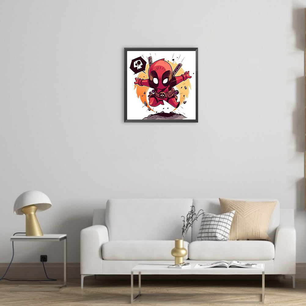 Deadpool - Full Round Drill Diamond Painting 30*30CM