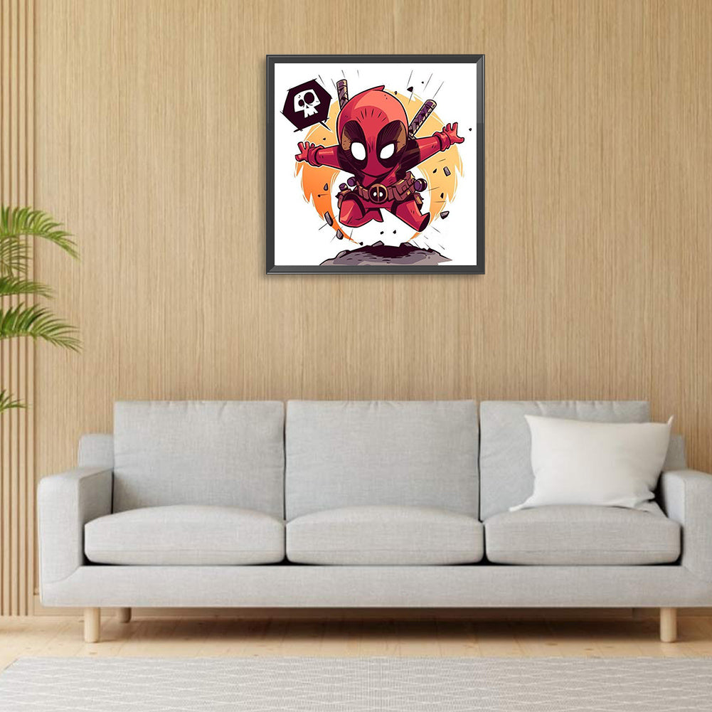 Deadpool - Full Round Drill Diamond Painting 30*30CM