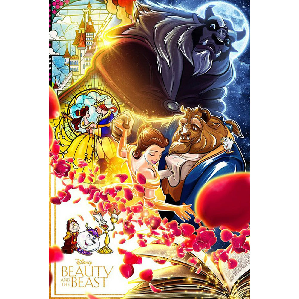 Beauty And The Beast - Full Round Drill Diamond Painting 30*40CM