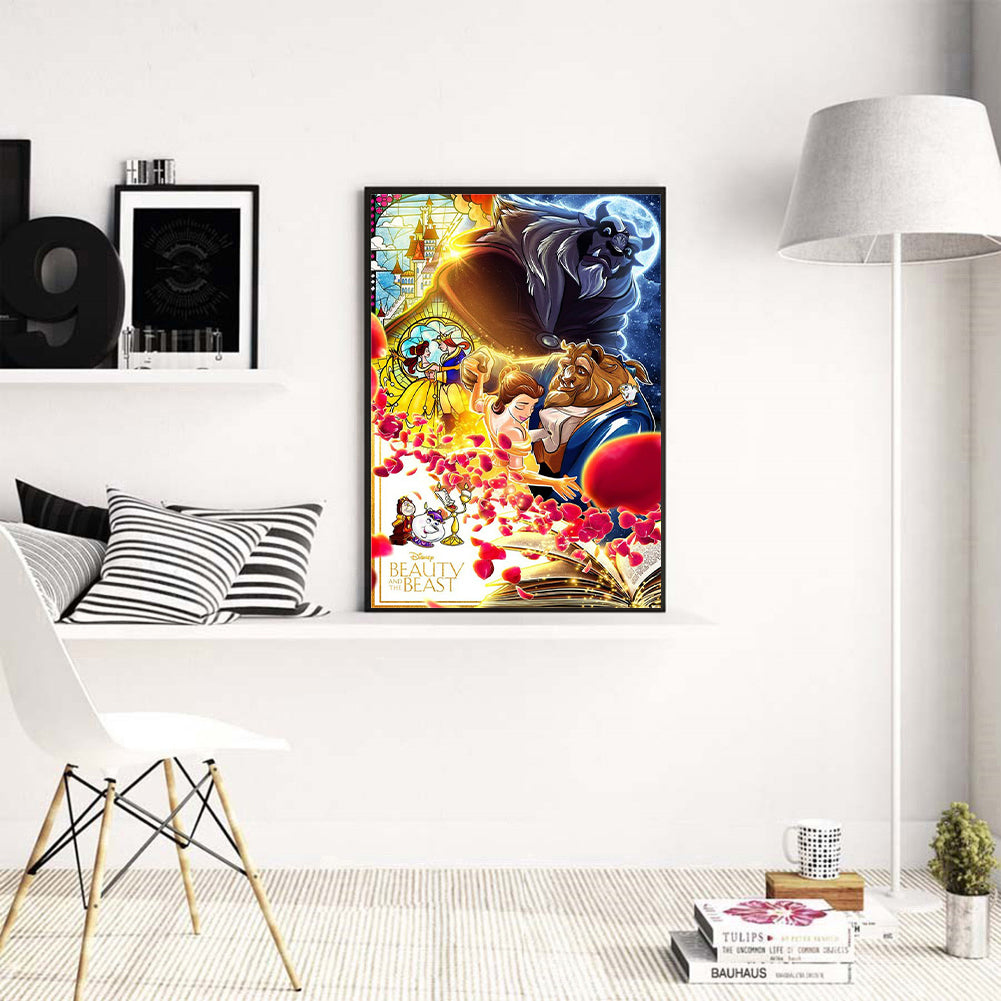 Beauty And The Beast - Full Round Drill Diamond Painting 30*40CM