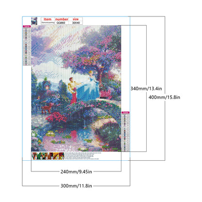 Cinderella - Full Round Drill Diamond Painting 30*40CM