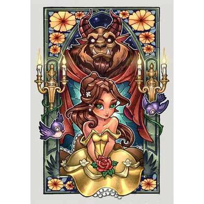 Beauty And The Beast - Full Round Drill Diamond Painting 30*40CM