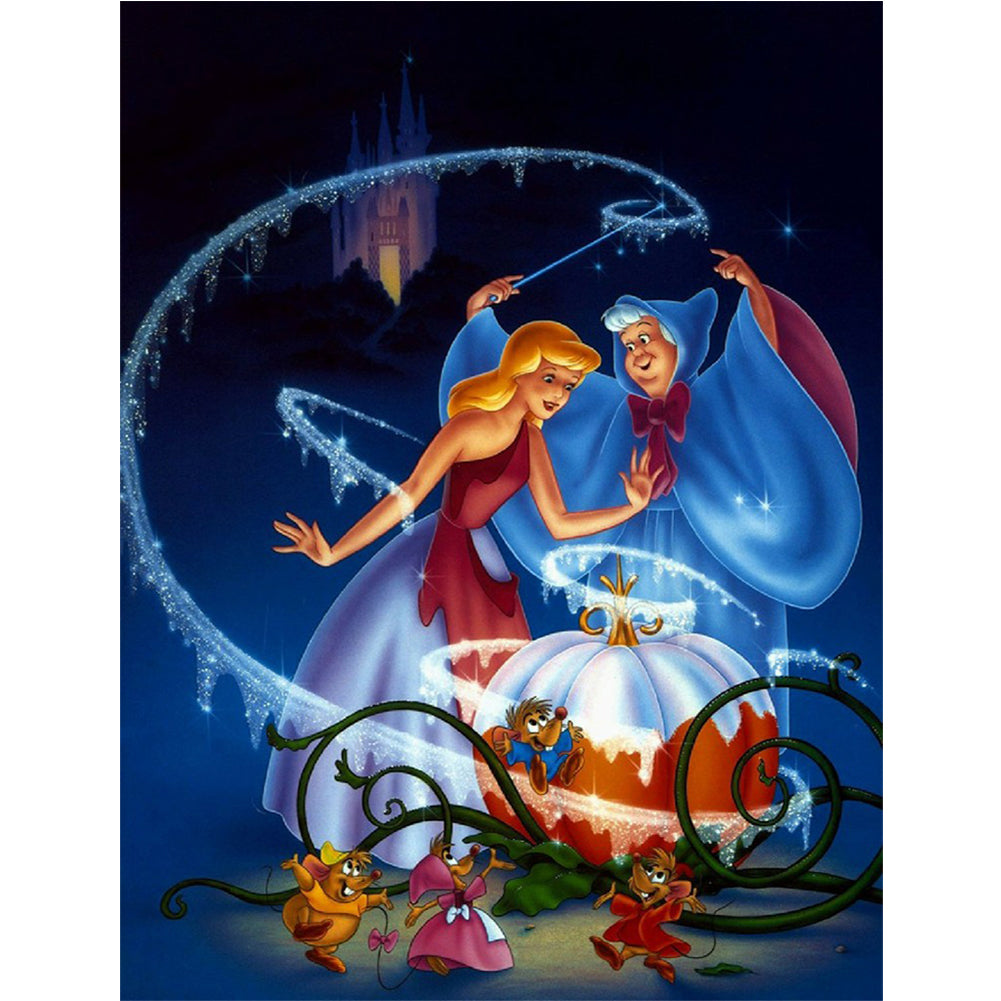 Cinderella - Full Round Drill Diamond Painting 30*40CM