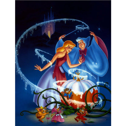 Cinderella - Full Round Drill Diamond Painting 30*40CM