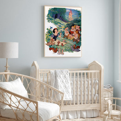 Snow White And The Dwarfs - Full Round Drill Diamond Painting 30*40CM