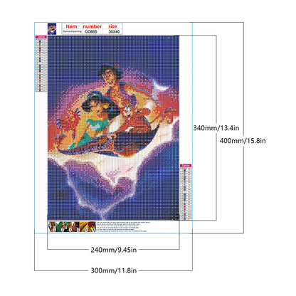 Aladdin'S Lamp - Full Round Drill Diamond Painting 30*40CM