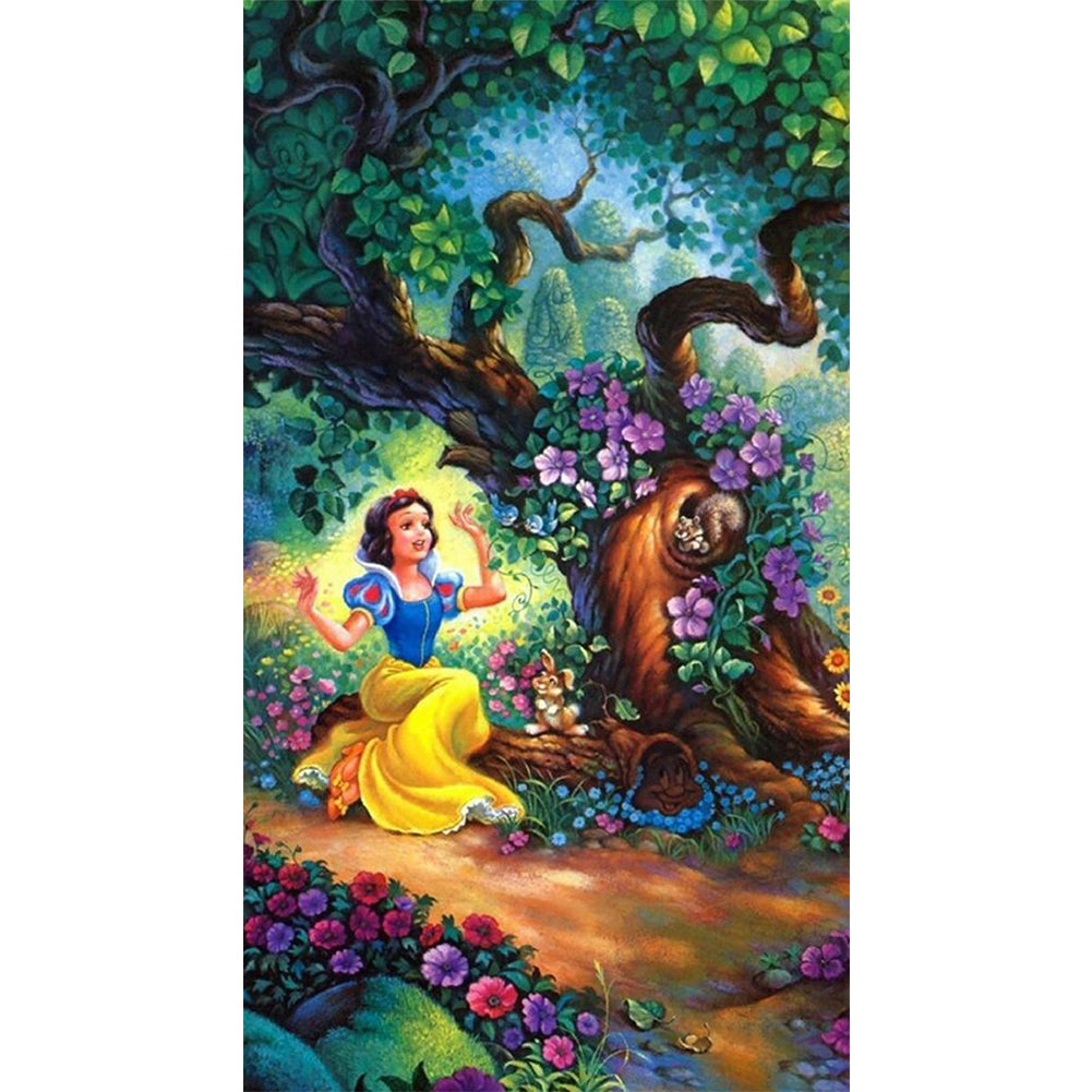 Snow White - Full Round Drill Diamond Painting 30*50CM