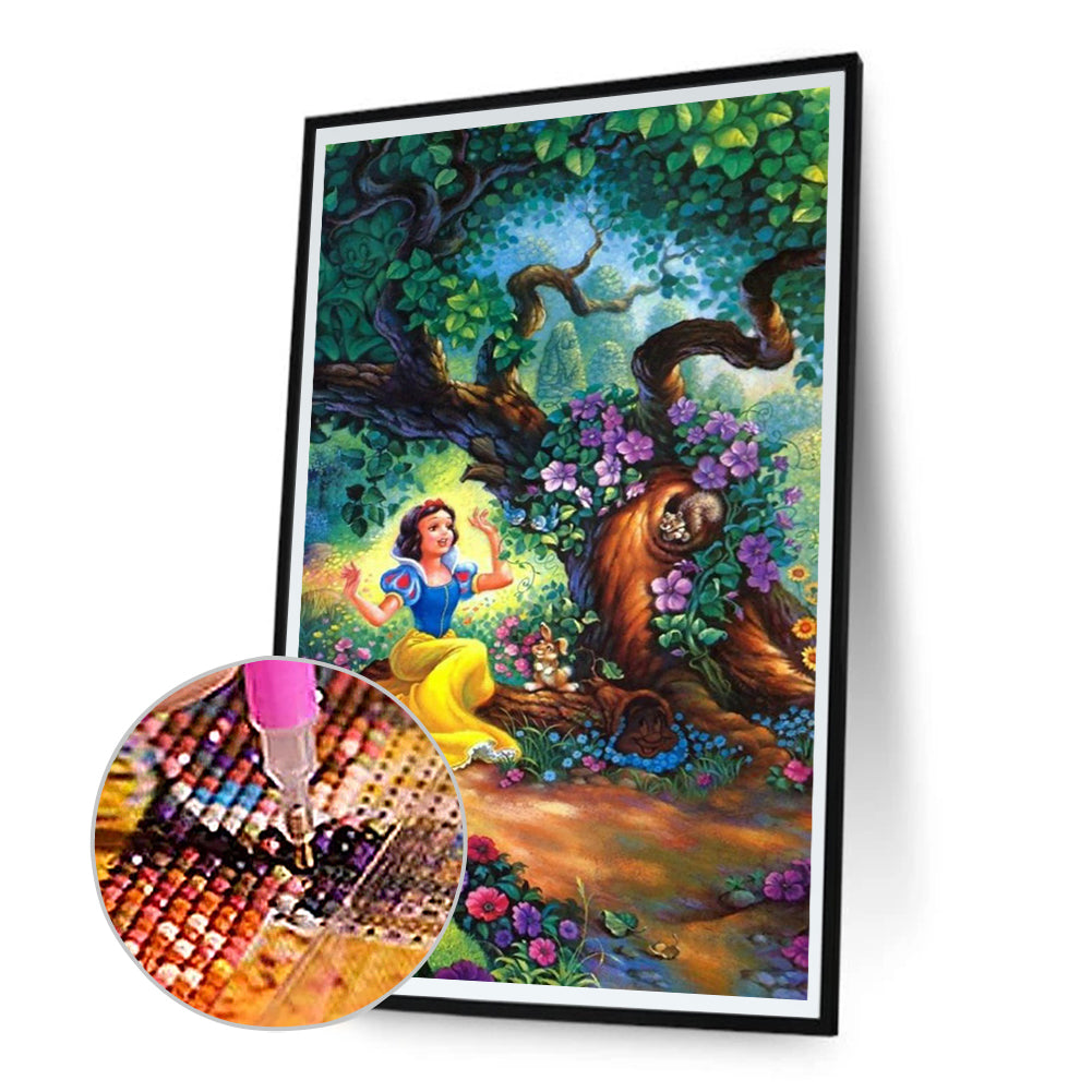 Snow White - Full Round Drill Diamond Painting 30*50CM