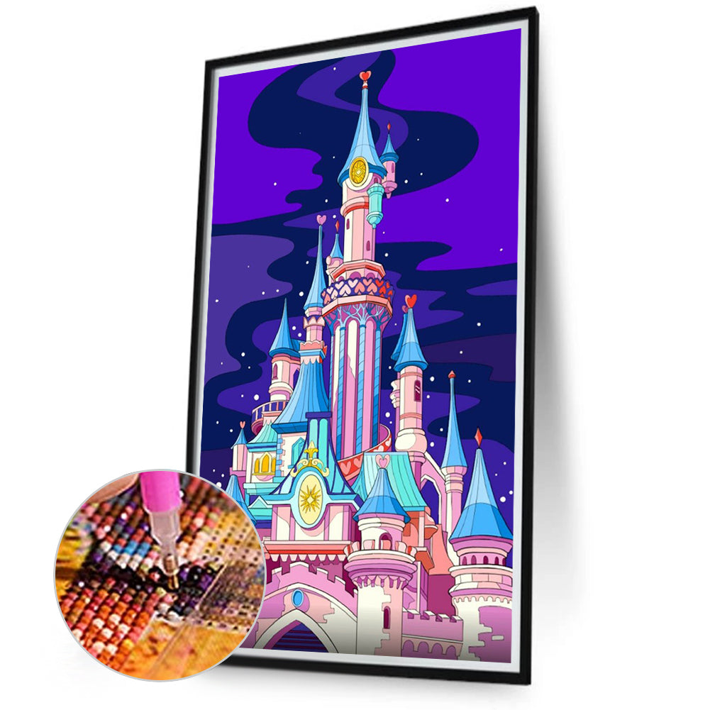 Castle - Full Round Drill Diamond Painting 30*50CM