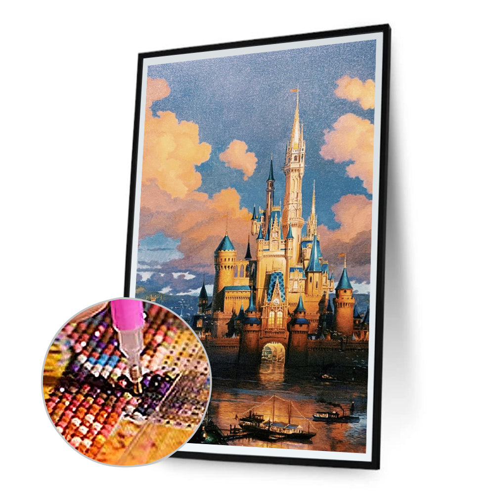 Castle - Full Round Drill Diamond Painting 30*50CM