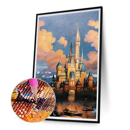 Castle - Full Round Drill Diamond Painting 30*50CM