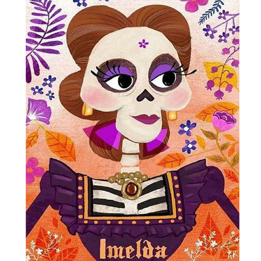 Halloween Mama Imelda Rivera - Full Round Drill Diamond Painting 50*60CM