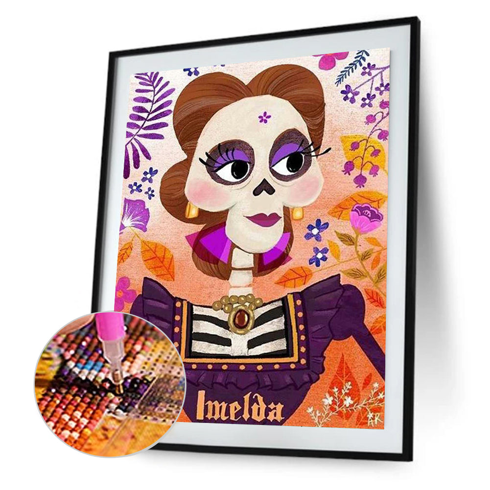 Halloween Mama Imelda Rivera - Full Round Drill Diamond Painting 50*60CM