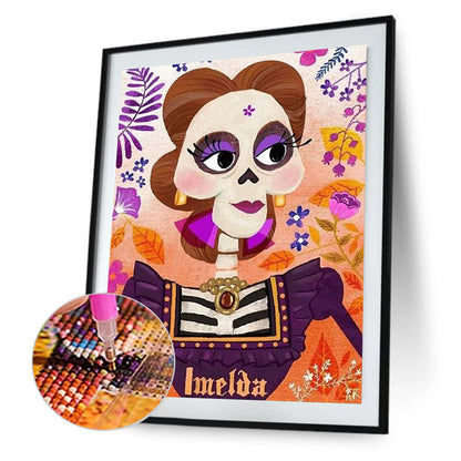 Halloween Mama Imelda Rivera - Full Round Drill Diamond Painting 50*60CM