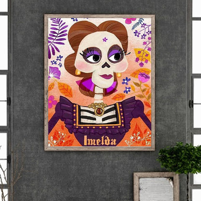 Halloween Mama Imelda Rivera - Full Round Drill Diamond Painting 50*60CM