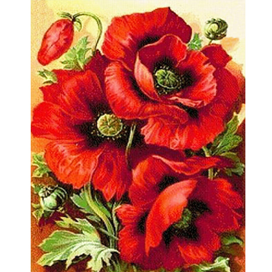 Poppy - Full Square Drill Diamond Painting 40*50CM