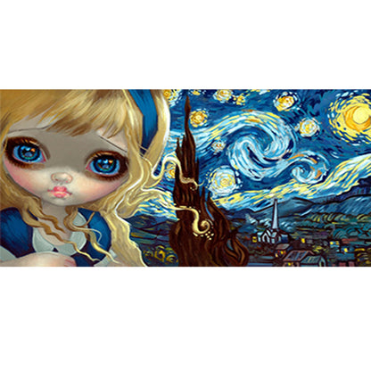 Alice In Wonderland - Full Round Drill Diamond Painting 90*40CM