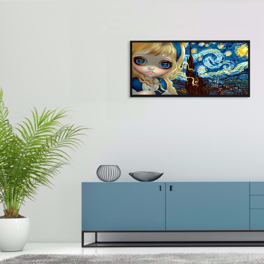 Alice In Wonderland - Full Round Drill Diamond Painting 90*40CM