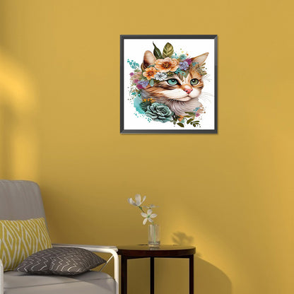 The Cat - Full Round Drill Diamond Painting 30*30CM