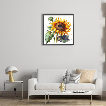 Sunflower - Full Round Drill Diamond Painting 30*30CM