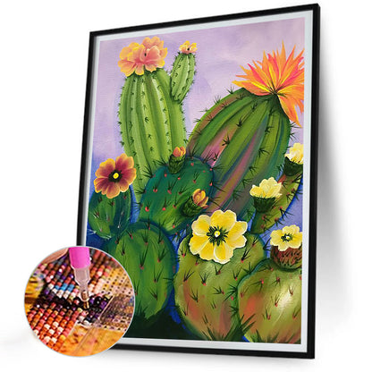 Succulent Cactus - Full Round Drill Diamond Painting 30*40CM