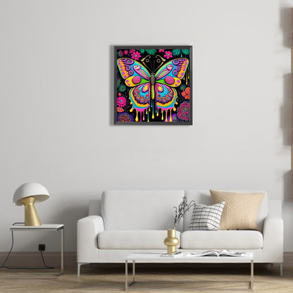 Butterfly - Full Round Drill Diamond Painting 40*40CM