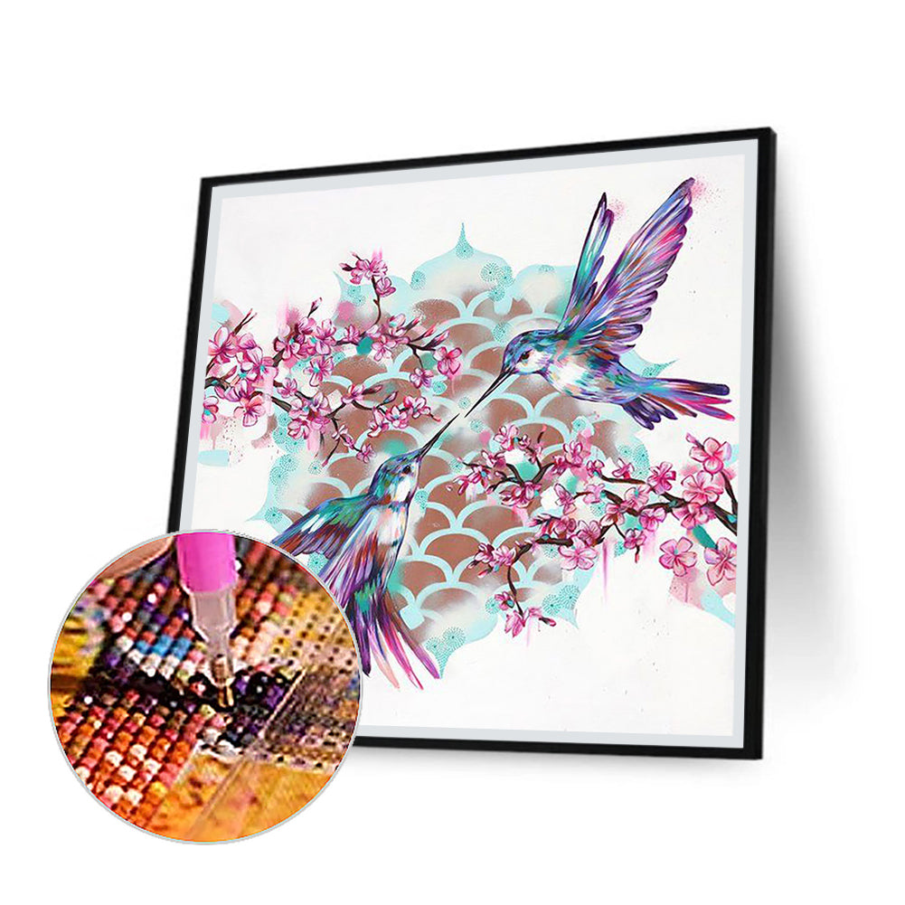 Two Pairs Of Hummingbirds - Full Round Drill Diamond Painting 30*30CM