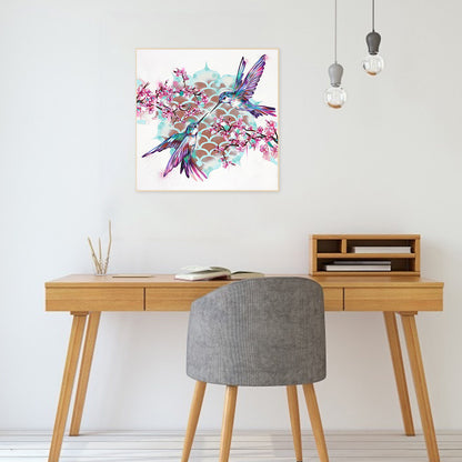 Two Pairs Of Hummingbirds - Full Round Drill Diamond Painting 30*30CM