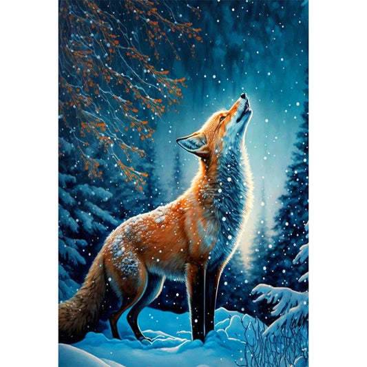 Fox - Full Round Drill Diamond Painting 30*40CM