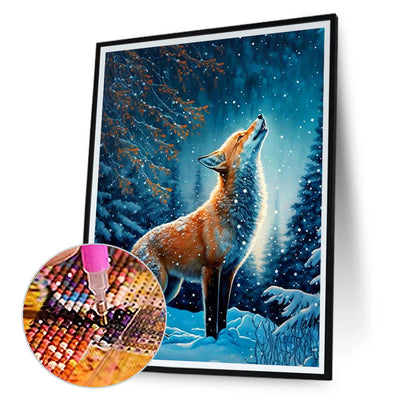 Fox - Full Round Drill Diamond Painting 30*40CM