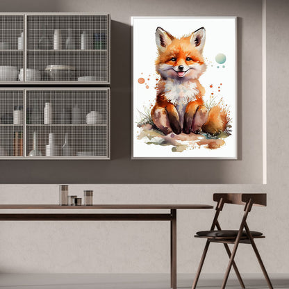 Naughty Fox - Full Round Drill Diamond Painting 30*40CM