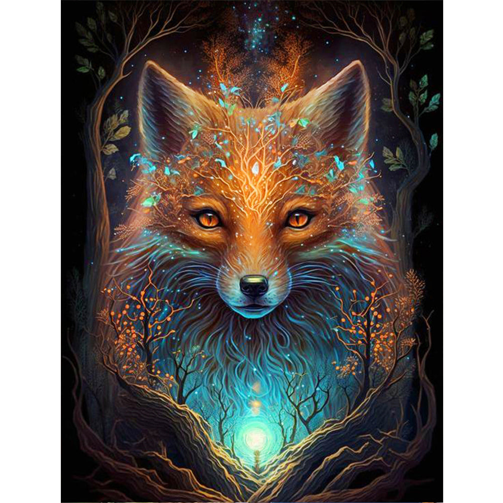 Fox Lord - Full Round Drill Diamond Painting 30*40CM