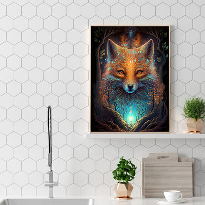 Fox Lord - Full Round Drill Diamond Painting 30*40CM