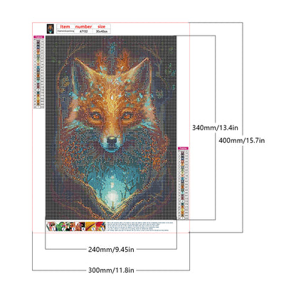 Fox Lord - Full Round Drill Diamond Painting 30*40CM