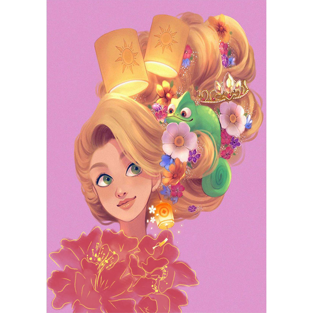 Princess Rapunzel - Full Round Drill Diamond Painting 30*40CM