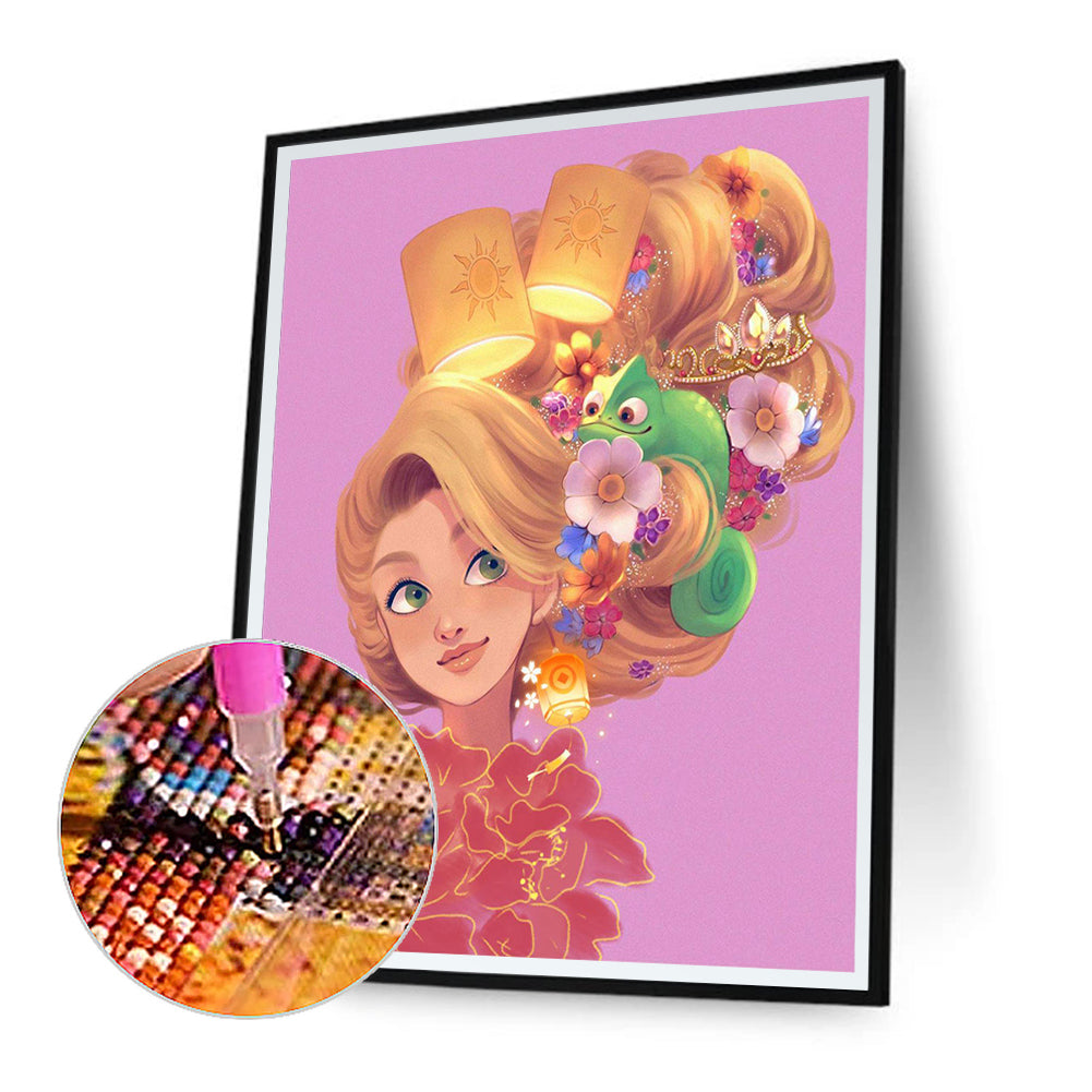 Princess Rapunzel - Full Round Drill Diamond Painting 30*40CM