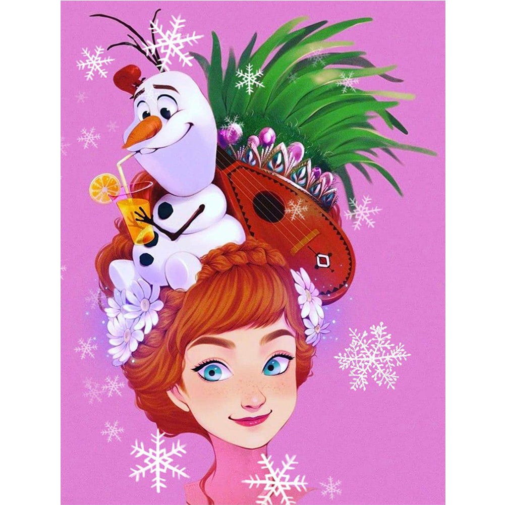Frozen Anna - Full Round Drill Diamond Painting 30*40CM