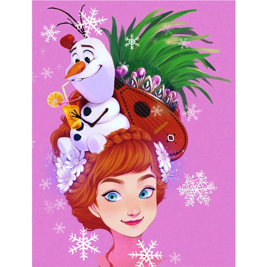 Frozen Anna - Full Round Drill Diamond Painting 30*40CM