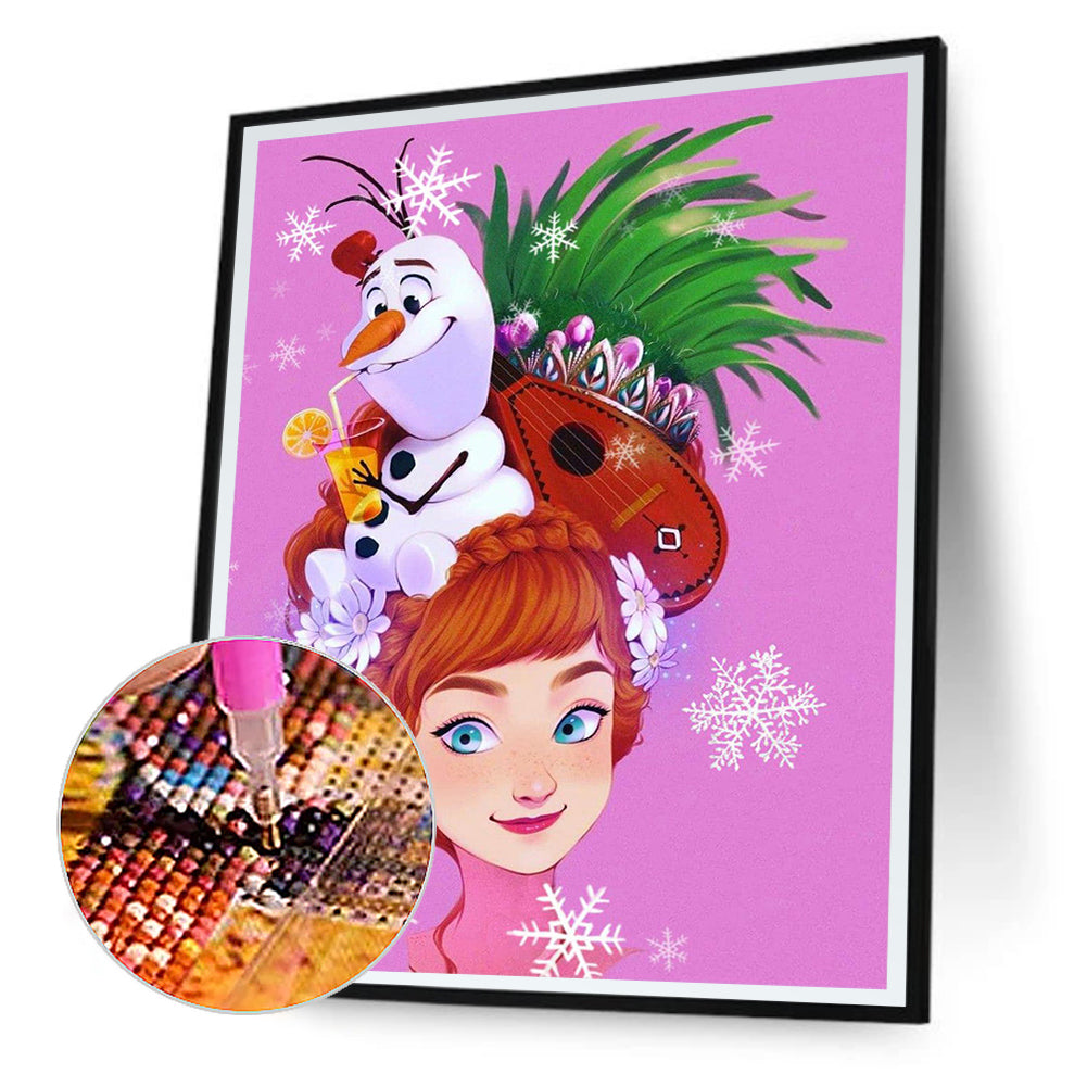Frozen Anna - Full Round Drill Diamond Painting 30*40CM