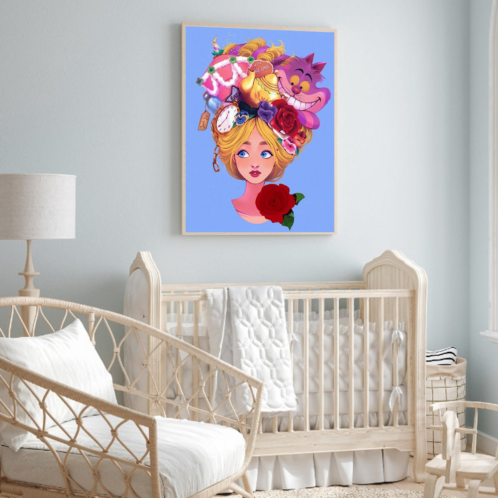 Alice In Wonderland - Full Round Drill Diamond Painting 30*40CM