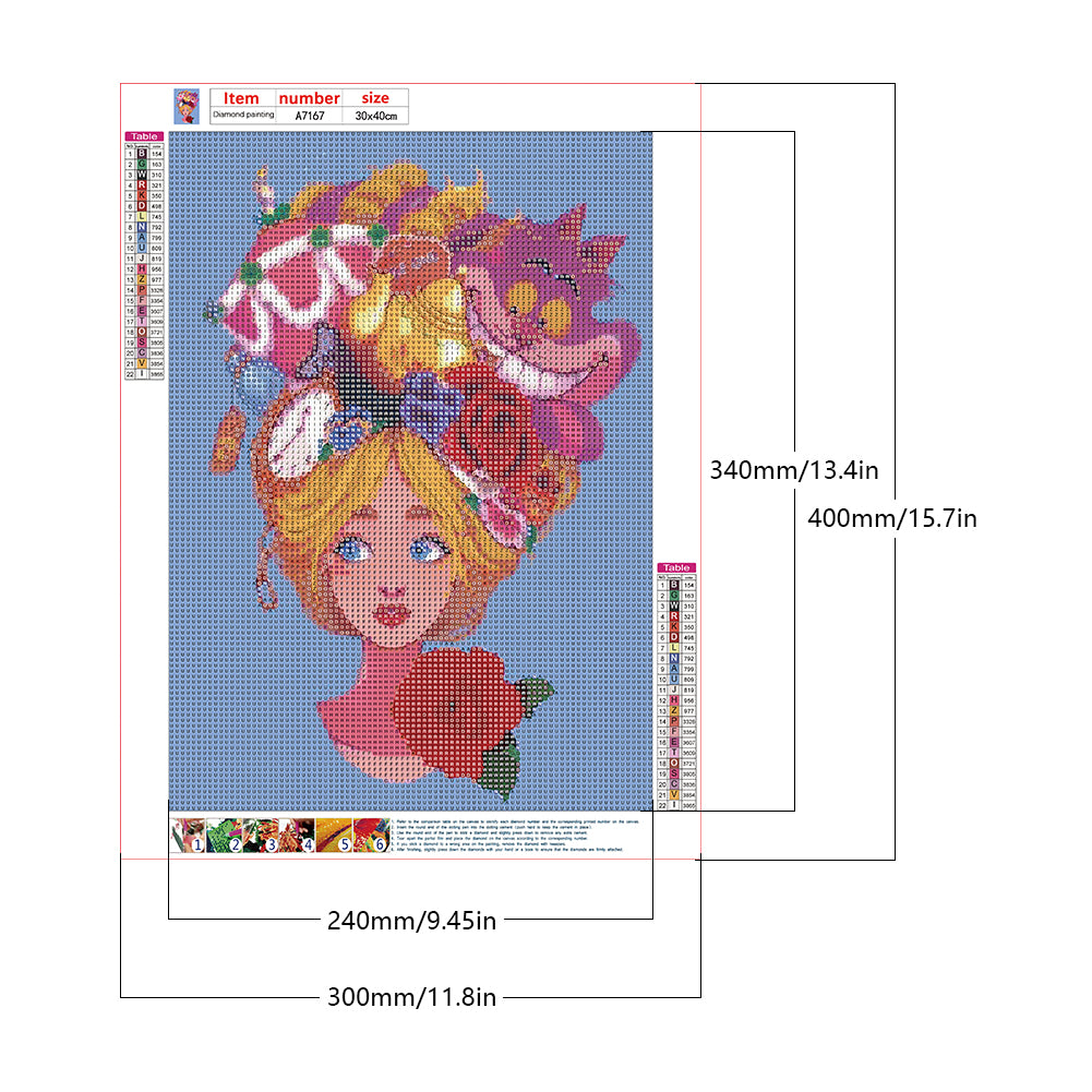 Alice In Wonderland - Full Round Drill Diamond Painting 30*40CM