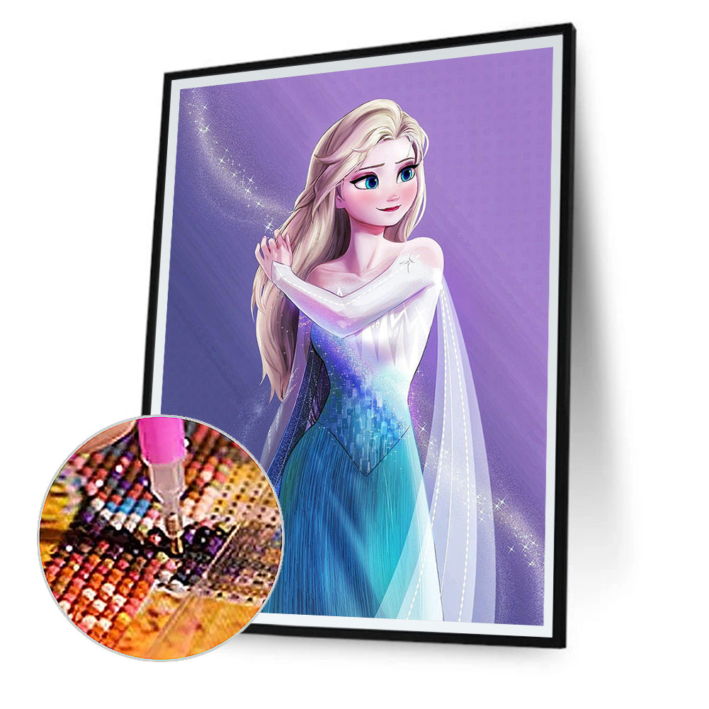 Frozen Elsa - Full Round Drill Diamond Painting 30*40CM